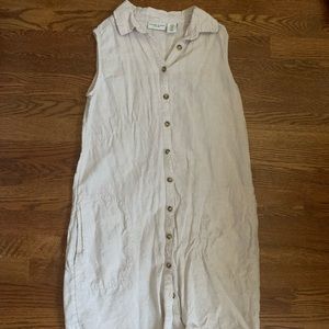 Adrienne Vittadini Linen shirt dress